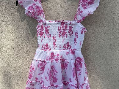 Girls Chiffon Floral Dress
