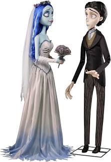 Animated 6ft life-size Victor and Emily from Corpse Bride- Halloween Outdoor decor