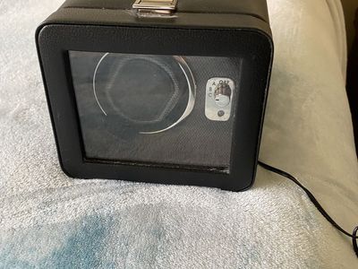 Wolf M2.5 Single Watch Winder with Tanner Co-Branding