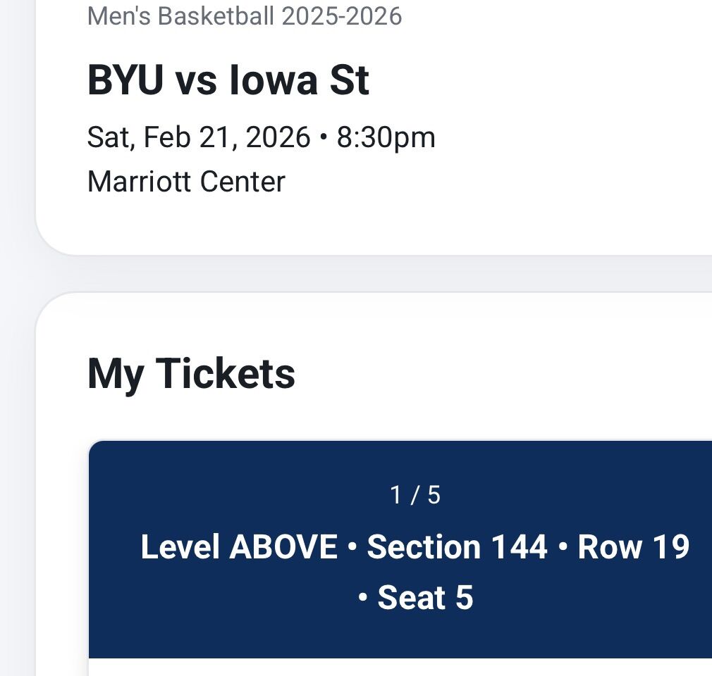 BYU vs Iowa St  Mens Basketball