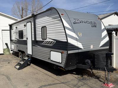 Zinger Lite Travel Trailer RV Camper - Bumper Pull, AC, Awning, Sleeping for 4