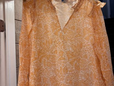 Darling Women’s J Crew Yellow Blouse XL
