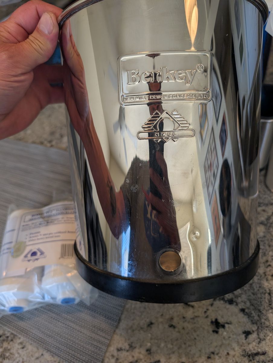 Berkey Stainless Steel Water Filter w/ New PF-2 Fluoride & Arsenic Reduction Elements