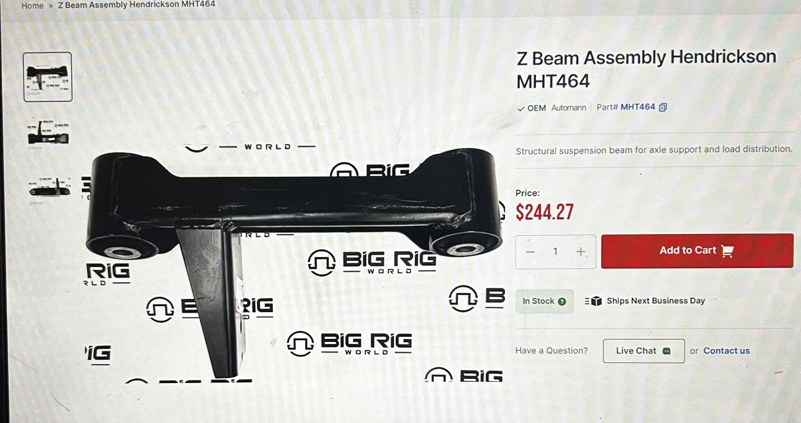 Z beam truck expension