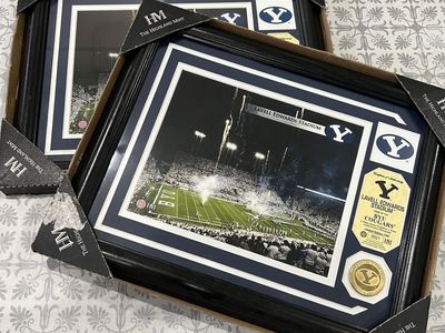 The Highland Mint BYU Cougars Lavell Edwards Stadium Limited Edition Framed Photo & Medallion