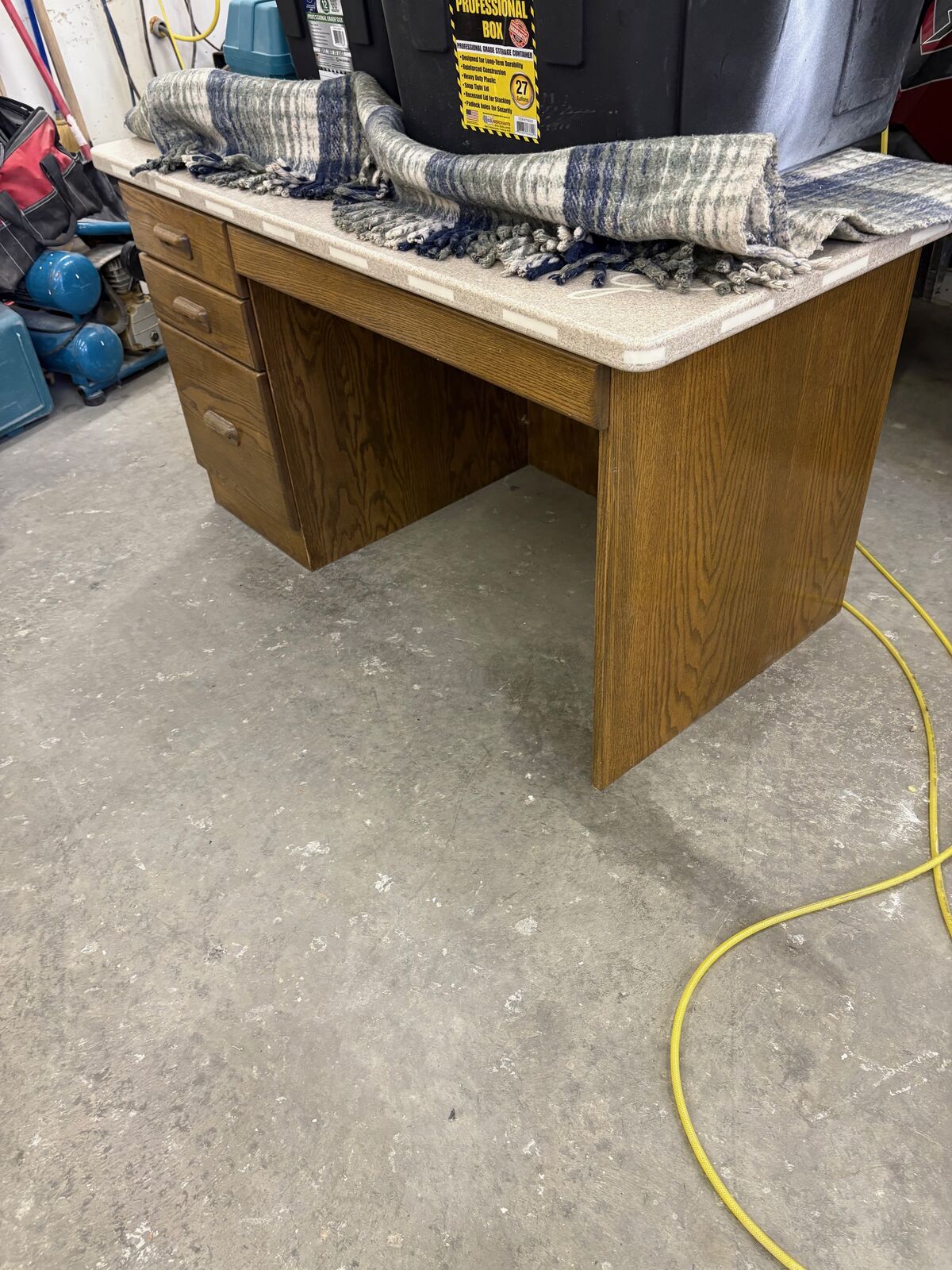 Oak Desk and top.