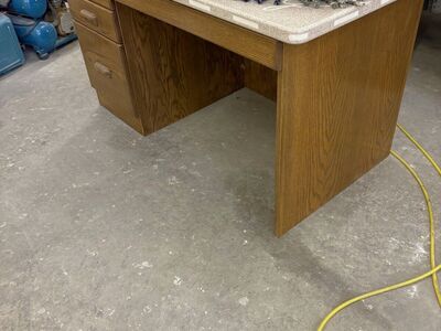 Oak Desk and top.