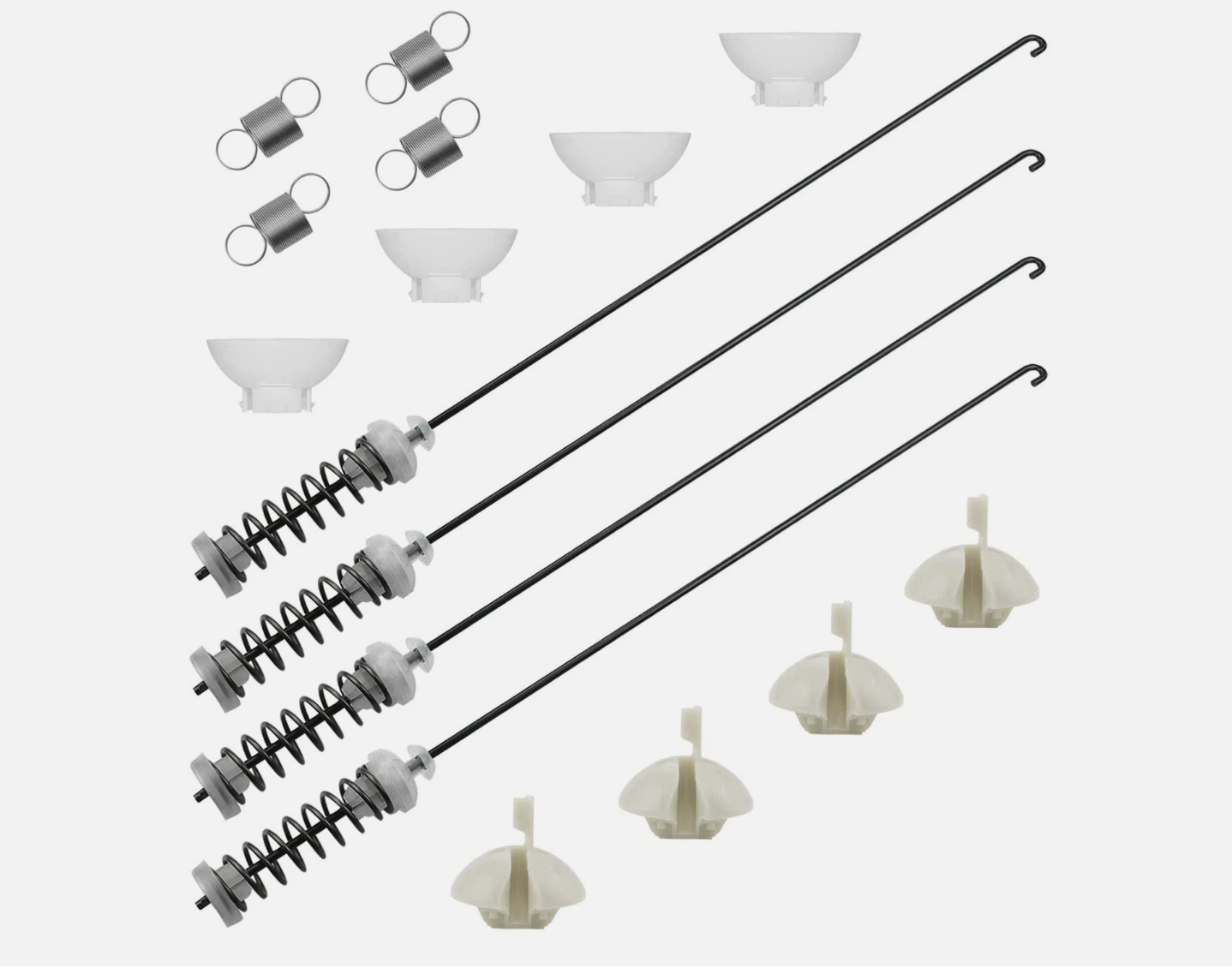 W10780048 Washer Suspension Rod Kit W10400895 Springs Whirlpool Maytag Amana 4Pk