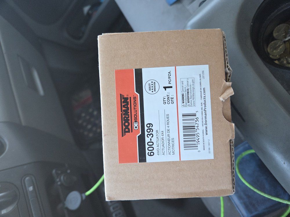 Dorman 4 wheel drive actuator for a dodge/ram