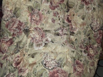 Tapestry Floral Quilted King Bedspread