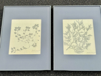 Stunning Vintage Minnetonka Mills Designs, hand screen printed floral tapestries, framed tapestry