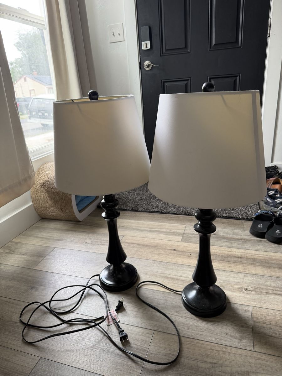 Two desk lamps