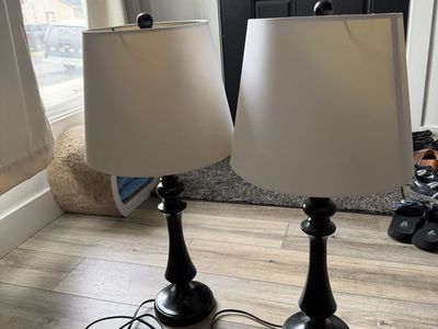 Two desk lamps