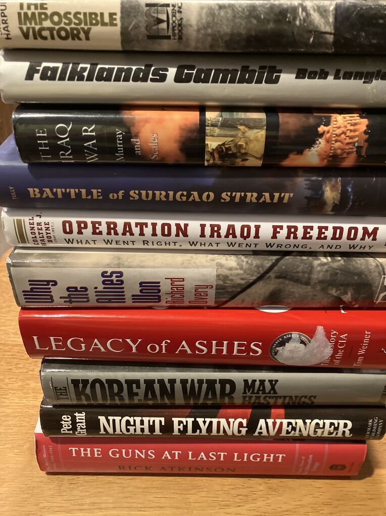10 Military History Books Excellent Condition