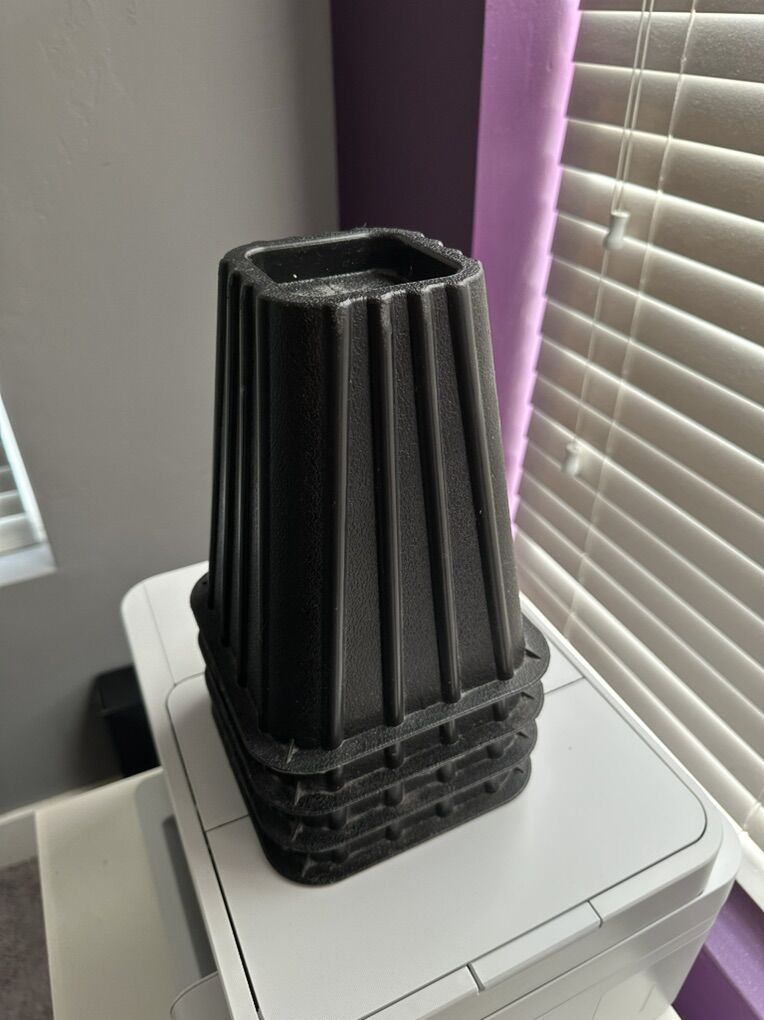 Reduced! Elevating Bed Stands - Set Of 4