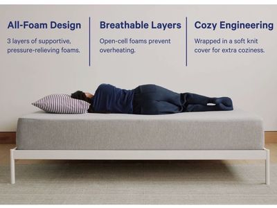 Casper One Twin XL foam mattress + topper
