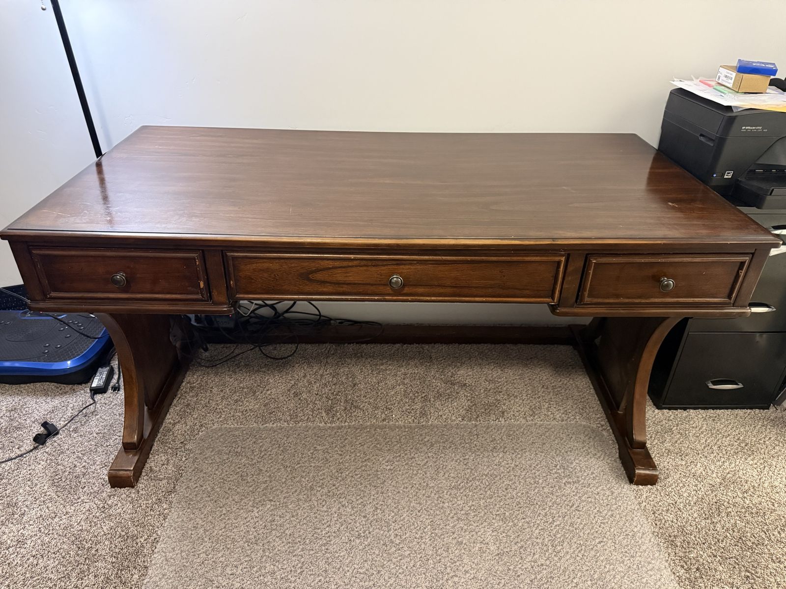 Solid wood desk