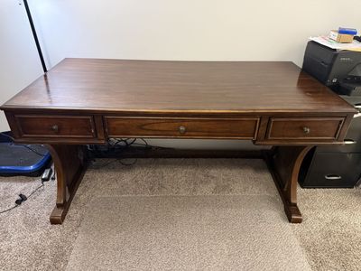Solid wood desk