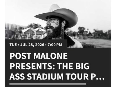 2026 Post Malone & Jelly Roll: The Big Ass Stadium Tour - Rice-Eccles Stadium, Salt Lake City