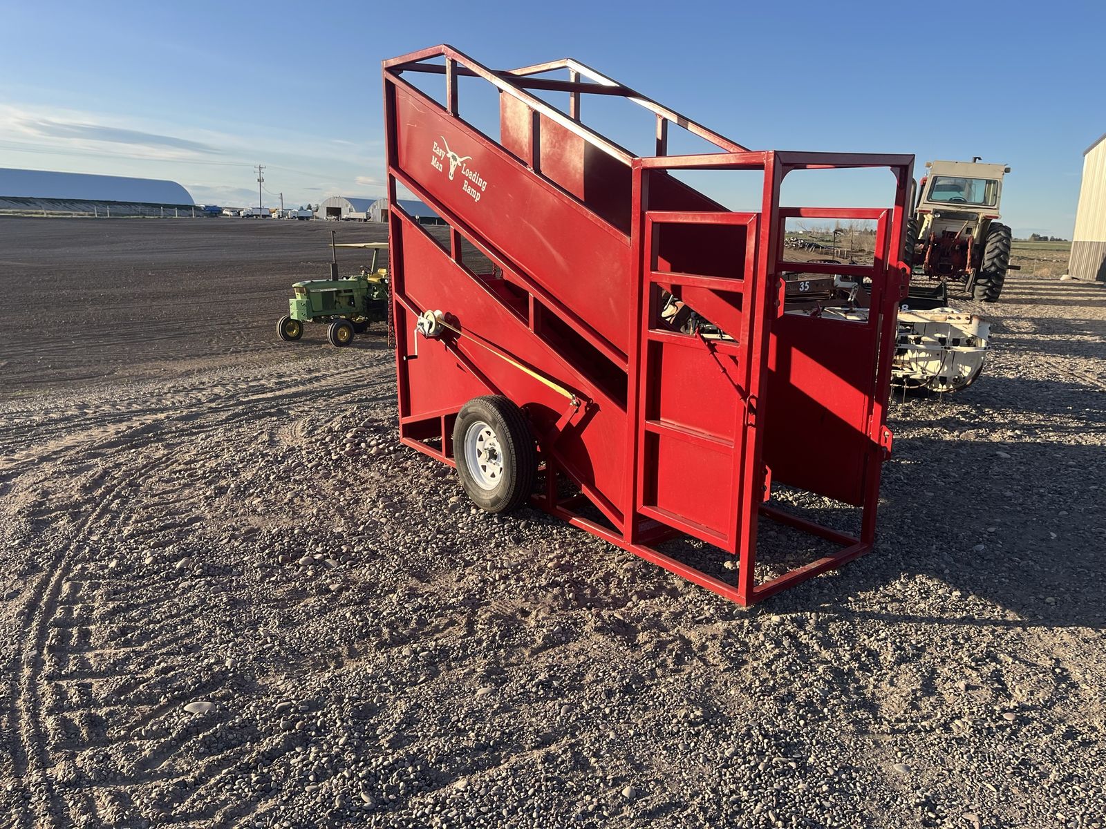 Industries America cattle portable loading chute .