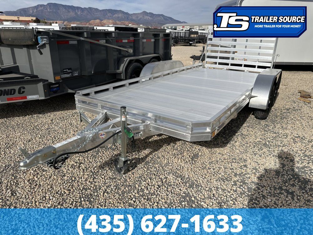 6.5x16 Alcom Mission FA 2.0 Tandem Axle Utility Trailer - 7K GVWR Alloy Wheels