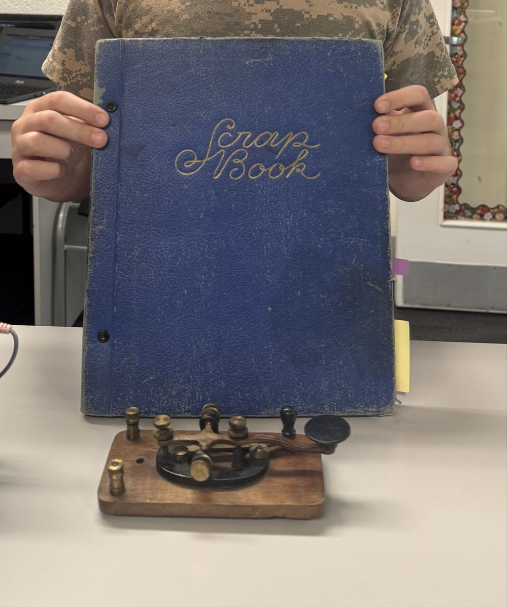 LOST 5/6 in Murray - Very Special WWII Family Scrapbook and Telegraph Machine
