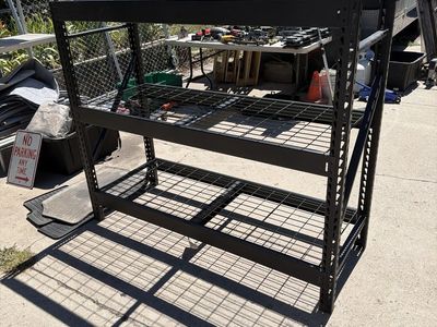 Heavy-Duty Black Metal Wire Shelving Storage Unit