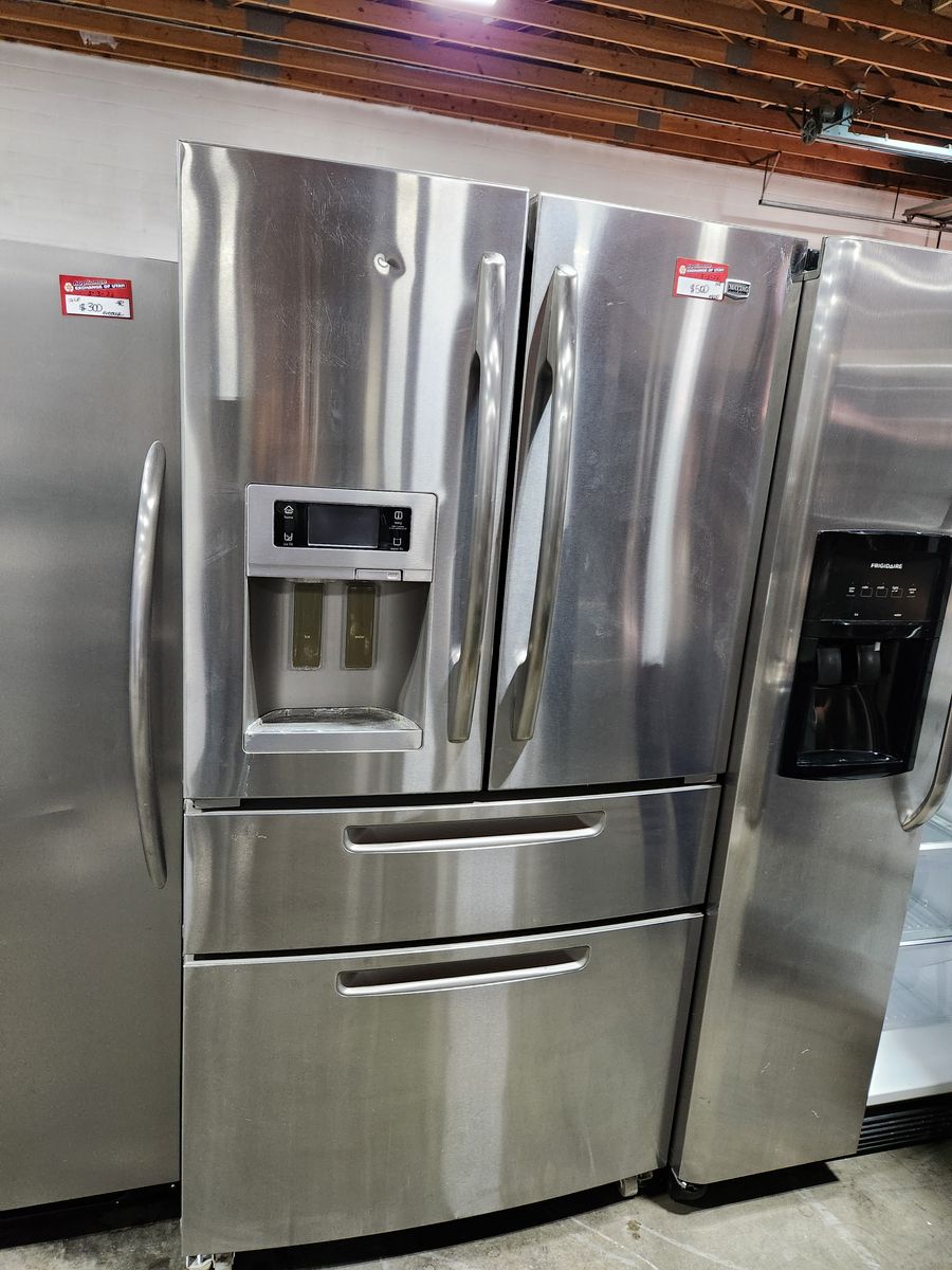 LOW PRICE GUARANTEED! MAYTAG STAINLESS STEEL 4 DOOR FRENCHDOOR FRIDGE!