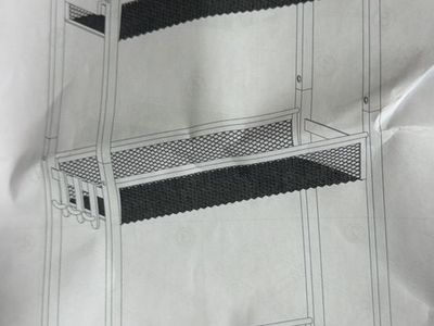 3-Tier Metal Mesh Rolling Utility Cart with Wheels - White Shelving Organizer