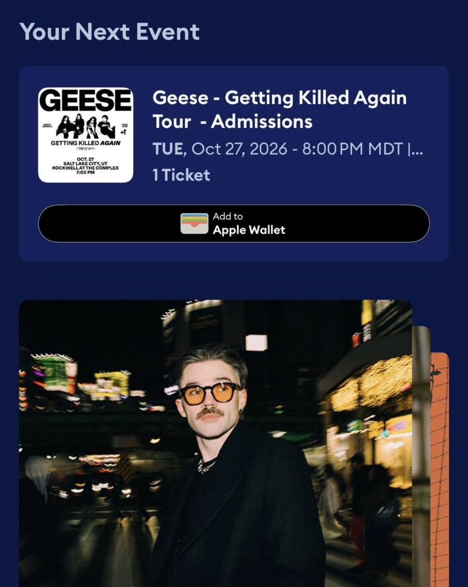 Geese - Getting Killed Again Tour Ticket - Rockwell at the Complex