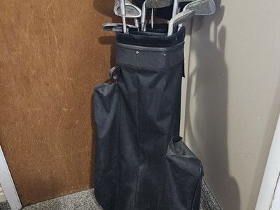 Used Golf Club Set with Black Bag and Headcovers - Complete Set for Beginners or Casual Play