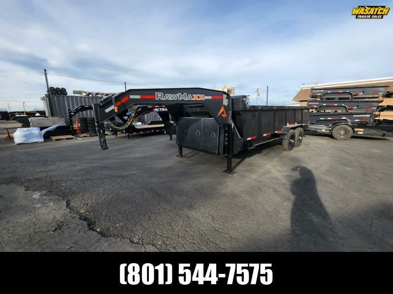 2026 RawMaxx 7X18 Gooseneck LTX Dump Trailer