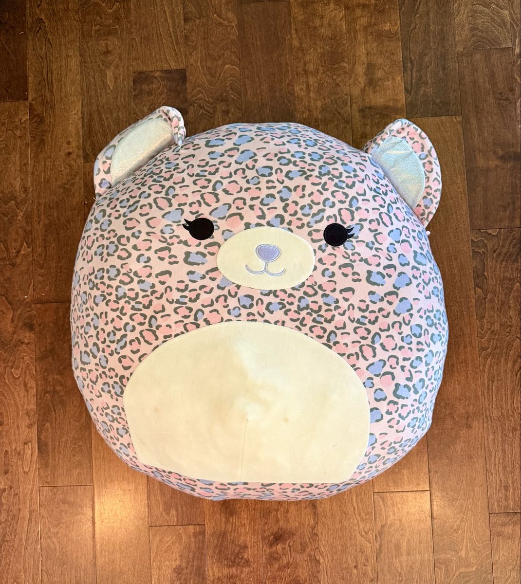 Squishmallows Giant Leopard Plush Pillow