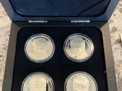 Beatles 4 Piece Coin Set