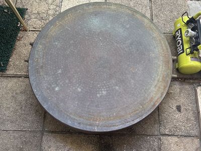Solid Copper Hand Hammered Try Or Table Top 31