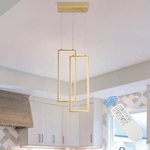 JC Topa Kitchen Island LED Pendant Light - Gold