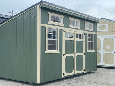 May Spring Special! The Creative Space! 10x16 Side Single Slope Shed