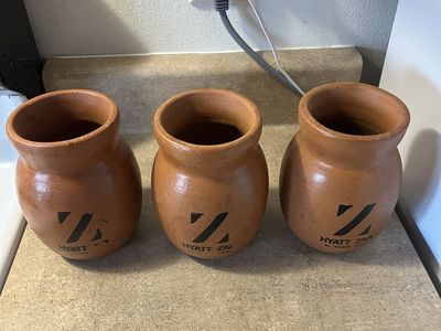 Terracotta drink cups (3)