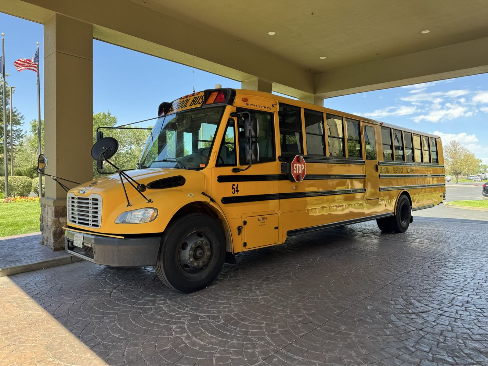 Low Miles, 2012 Cummins 6.7 Powered Thomas bus (EXCELLENT CONDITION) and (4) duramax van buses