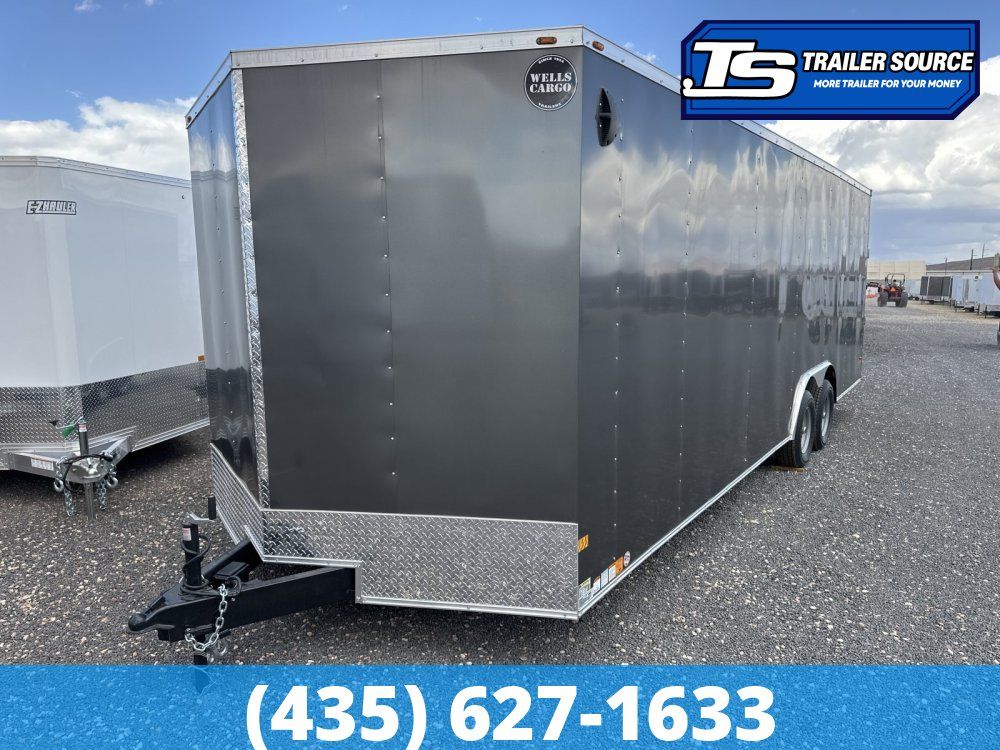 8.5x24 Wells Cargo Fast Trac Deluxe Enclosed Cargo Trailer - 7'0" Interior - 10K GVWR Dovetail