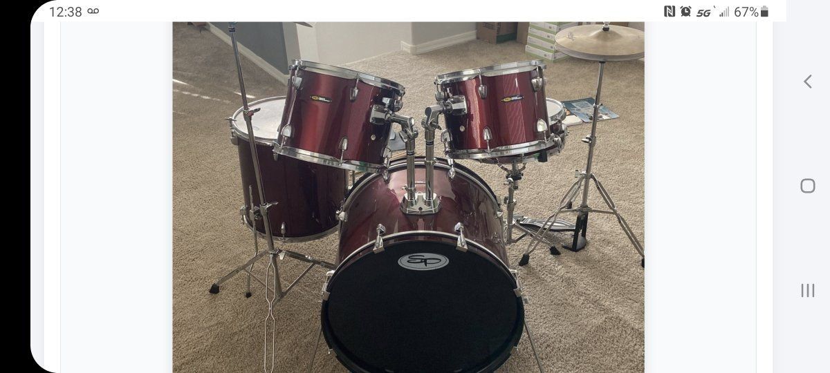 SPL 5 Piece Complete Drum Set