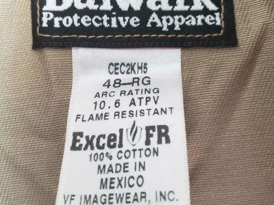 48-R Coverall flame resistant Bulwark protective Apparel Exel FR model CEC2KH5