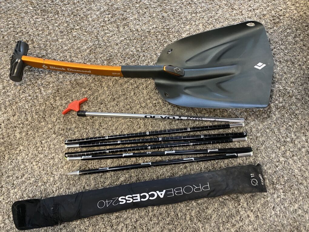 Black Diamond Deploy Avy Shovel & Arva 240 Probe