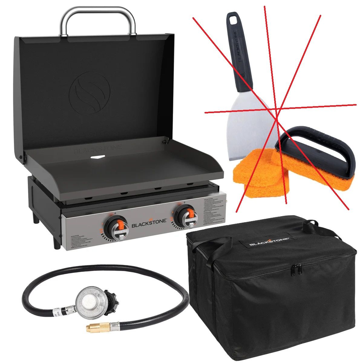 Blackstone 22" 2405NA Omnivore Griddle Tabletop Bundle 1807217 #98667