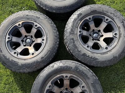 265/70r17 Nitto All Terrain With Fuel Wheels