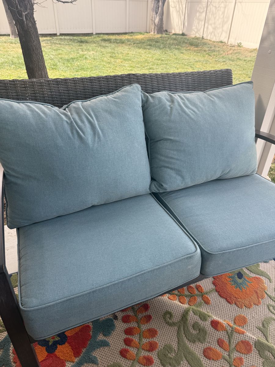 Teal Patio Cushions
