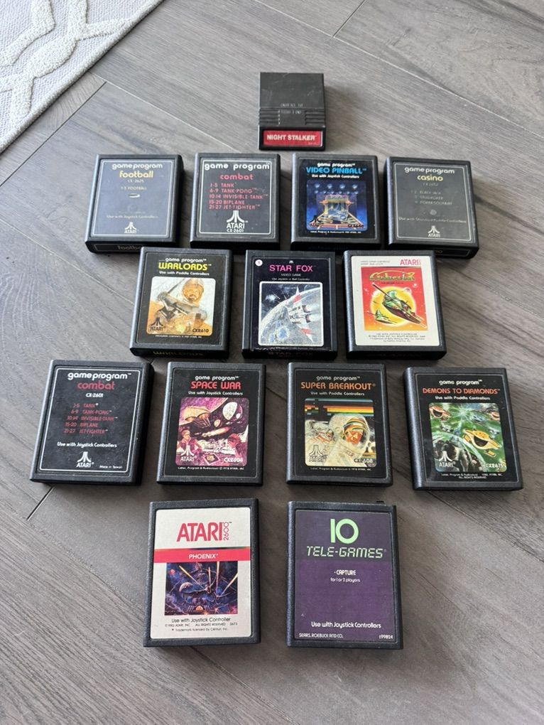 Vintage Atari 2600 Lot Of 13 Games