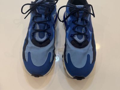 Nike Air Max 270 React Blue Sneakers Used Condition 10.5