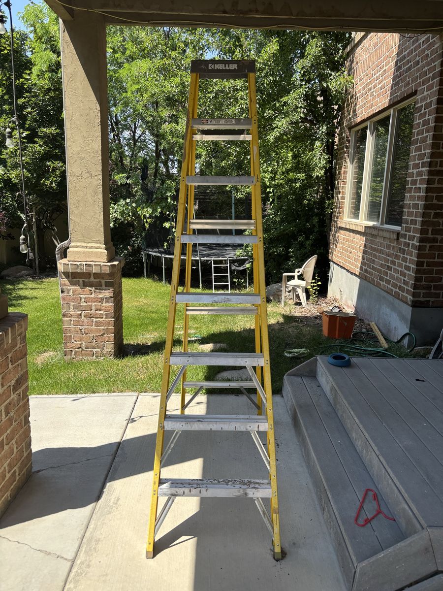 Keller 778 8-Foot Fiberglass Type I Step Ladder - Used, Good Condition