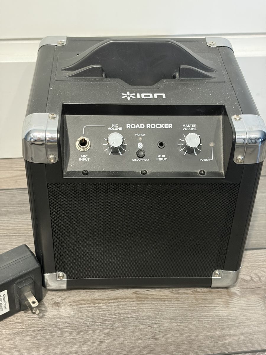ION Road Rocker Portable Bluetooth Speaker - Compact & Powerful with Mic Input